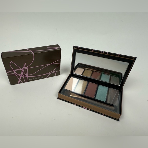 MAC Novel Twist Eyeshadow Palette in WARM EYES 5 Colors Plus 213SE Brush BNIB - Picture 1 of 5